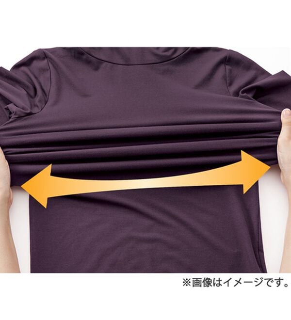 LAVIENNE（ラヴィエンヌ）の「＋５．２度のあったかインナー　ベリーヒート　クルーネック９分袖（肌着・インナーウェア）」｜詳細画像