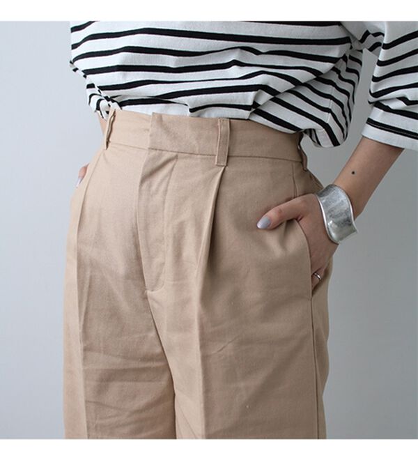 Nala ナラ　リネンライクバルーンパンツ　Mサイズ　ベージュ 14番手リネン バルーンパンツ（08Mab）の商品詳細