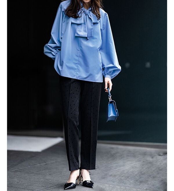 RANAN（ラナン）の「ボリュームボウタイブラウス（ブラウス）」｜詳細画像