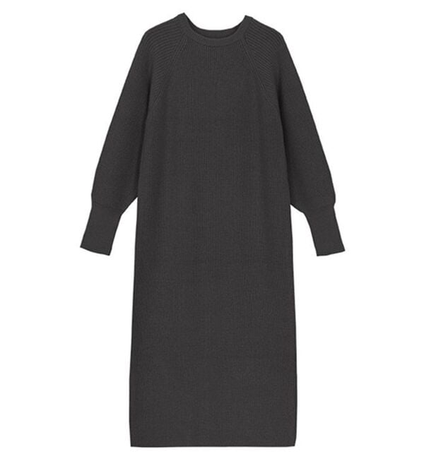 Pierrot（ピエロ）の「【Pierrot限定サイズ】パフスリーブロングニットワンピース（ニットワンピース）」｜詳細画像