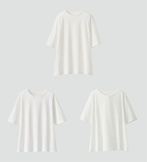 BELLUNA（ベルーナ）の「綿１００％抗菌防臭汗ジミ対策プルオーバー（カットソー）」｜オフ白