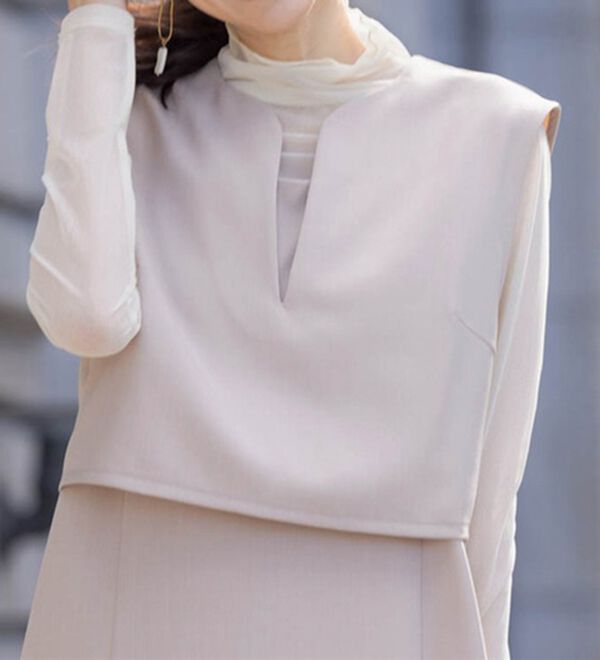 RANAN（ラナン）の「機能付！ベスト&times;キャミワンピースアンサンブル（その他ワンピース）」｜詳細画像