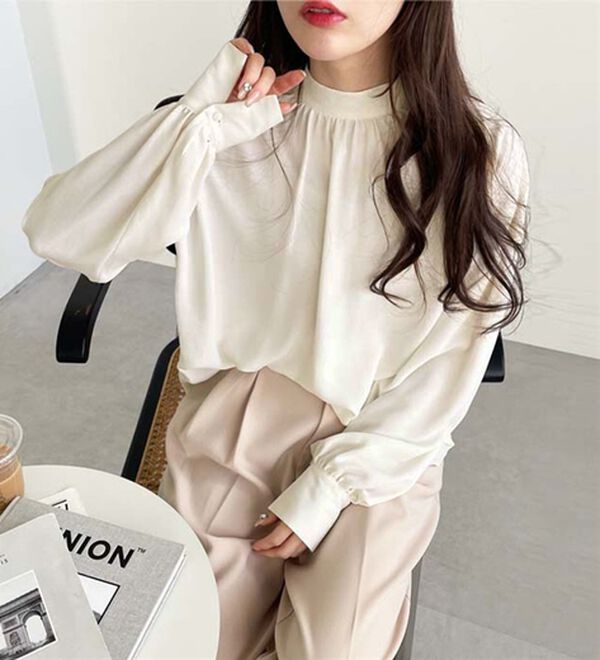 GeeRA（ジーラ）の「前後２ｗａｙボウタイブラウス（ブラウス）」｜詳細画像