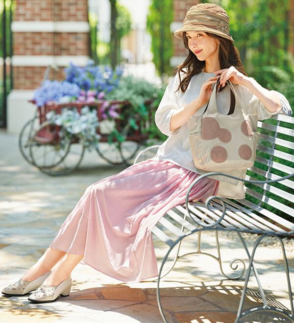 BELLUNA（ベルーナ）の「コサージュ付はっ水キルティングクロッシェ（帽子）」｜詳細画像