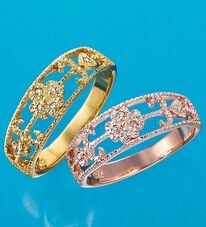 BELLUNA（ベルーナ）の「四つ葉のクローバー　ダイヤ使いリング（リング）」