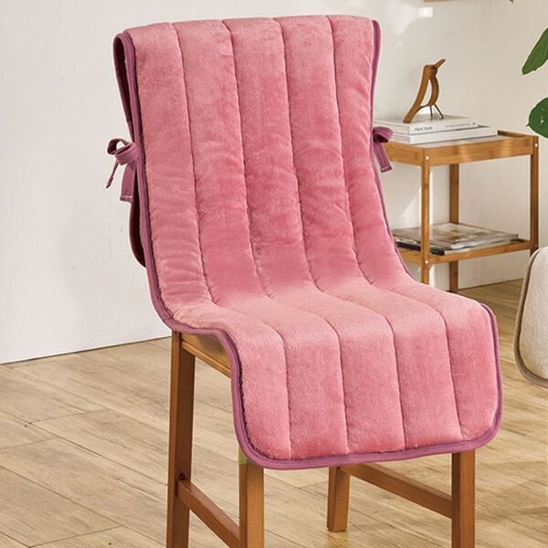 「ＮＥＷボリュームあったかチェアカバー２枚組（チェアカバー・チェアパッド）」｜ローズ