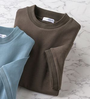 「こだわりデザインジャカードＴシャツ（メンズＴシャツ）」｜カーキ