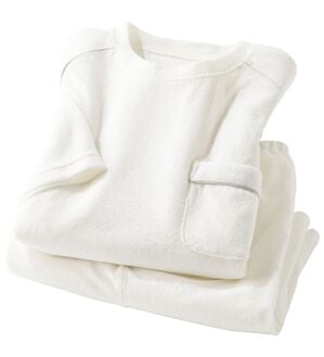 「ヒンヤリ快適！パイルリラックスウェア（メンズルームウェア）」｜ホワイト