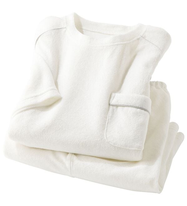 「ヒンヤリ快適！パイルリラックスウェア（メンズルームウェア）」｜ホワイト