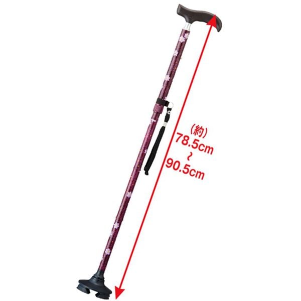 「握りやすい４ポイントステッキ（シニア・生活サポート）」｜詳細画像