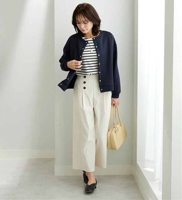 BELLUNA（ベルーナ）の「きれい見えスナップボタンカーディガン（ニットカーディガン）」｜詳細画像