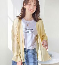 Viola e Viola（ヴィオラ エ ヴィオラ）の「【ＵＶカット】さらっと軽いＶネックサマーニットカーディガン（ニットカーディガン）」