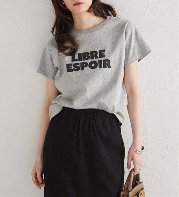 RANAN（ラナン）の「【汗シミ防止】ロゴプリントT（Tシャツ）」｜詳細画像