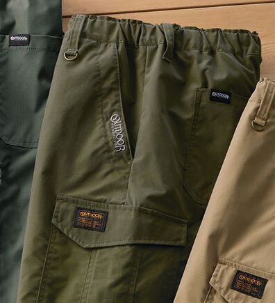 「＜アウトドアプロダクツ＞年間定番らくらくカーゴパンツ（メンズフルレングスパンツ）」