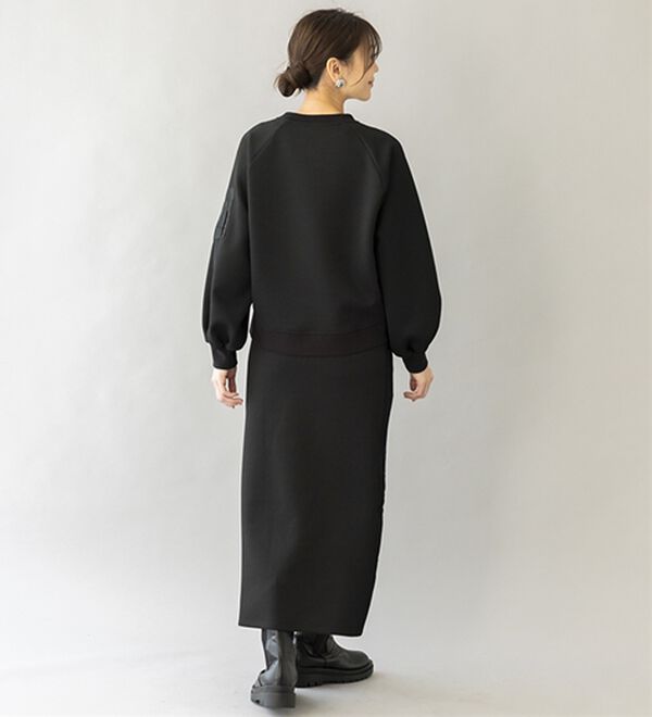 BELLUNA（ベルーナ）の「【ＳＭＡＲＴ　ＥＣＯ　ＪＥＲＳＥＹ】異素材切替プルオーバー（カットソー）」｜詳細画像