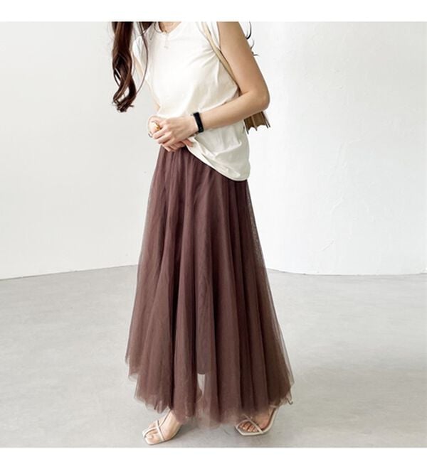 GeeRA（ジーラ）の「フレアーチュールロングスカート（ロングスカート）」｜詳細画像