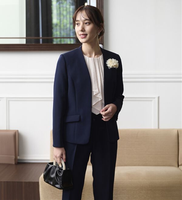 BELLUNA（ベルーナ）の「＜Ｃ／Ｓ＞ノーカラージャケット（ノーカラージャケット）」｜詳細画像