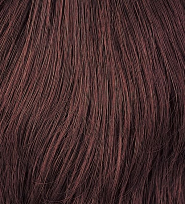 「人毛１００％お買い得！ハンドメイド・ワイドヘアピース（ウィッグ・ヘアピース・エクステ）」｜栗色