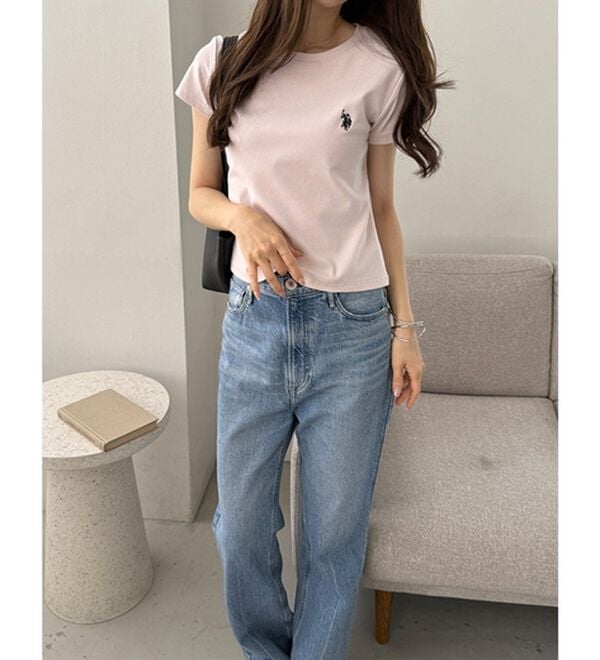 GeeRA（ジーラ）の「【ＵＳ．ＰＯＬＯ．ＡＳＳＮ】汗染み防止ミニＴシャツ（Tシャツ）」｜詳細画像