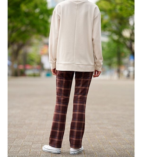 BELLUNA（ベルーナ）の「まるではく毛布！静電防止付裏ファーイージーパンツ（フルレングスパンツ）」｜詳細画像