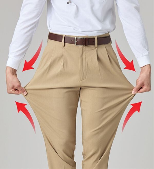 「Ｂｅ　ＣＨＡＮＣＥ　ハンサム見えのよく伸びアクティブチノパンツ（メンズフルレングスパンツ）」｜詳細画像
