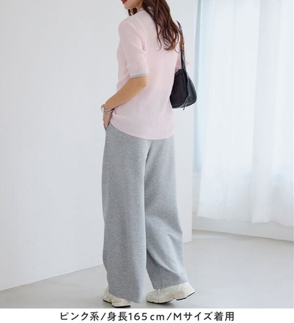 Viola e Viola（ヴィオラ エ ヴィオラ）の「アソートシアーリブニットポロシャツ（ポロシャツ）」｜詳細画像