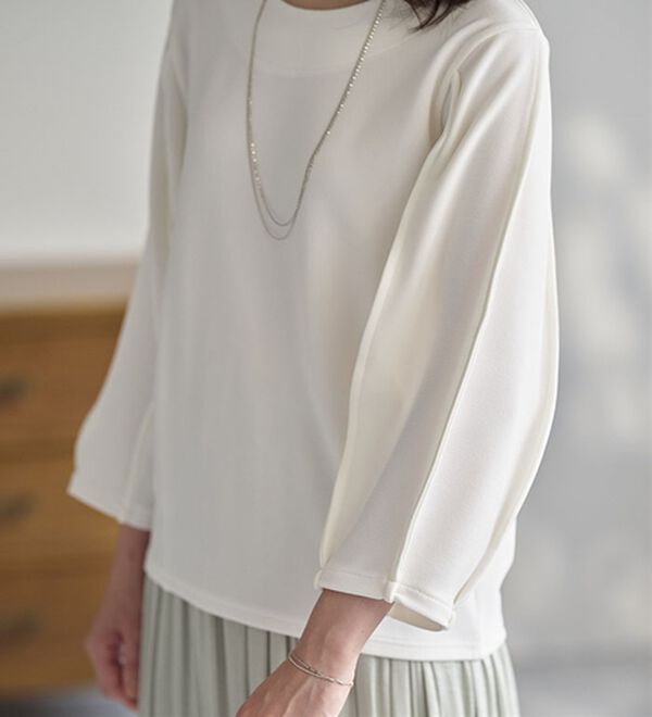 BELLUNA（ベルーナ）の「袖ボリュームタックプルオーバー（カットソー）」｜詳細画像