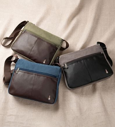 「＜ハッシュパピー＞大人に似合う帆布ショルダー（メンズショルダーバッグ）」