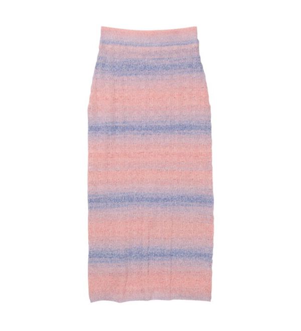 GeeRA（ジーラ）の「グラデーションニットスカート（ロングスカート）」｜詳細画像