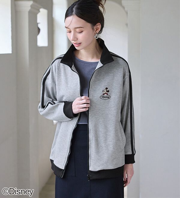 BELLUNA（ベルーナ）の「＜Ｄｉｓｎｅｙ＞【ミッキー＆ミニー】裏毛トラックジャケット（ブルゾン）」｜詳細画像