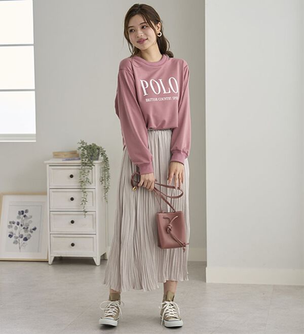 BELLUNA（ベルーナ）の「【ＰＯＬＯ　ＢＣＳ】ミニ裏毛素材デザイントップス（カットソー）」｜詳細画像