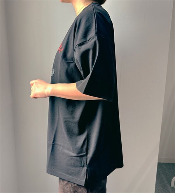 BELLUNA（ベルーナ）の「＜Disney＞【ミッキー】フェイス柄ラインストーンワイドシルエットTシャツ（Tシャツ）」｜詳細画像