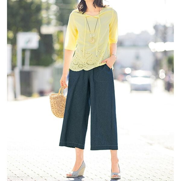 ルフラン（ルフラン）の「ステッチデザインのデニムパンツ（その他パンツ）」｜詳細画像