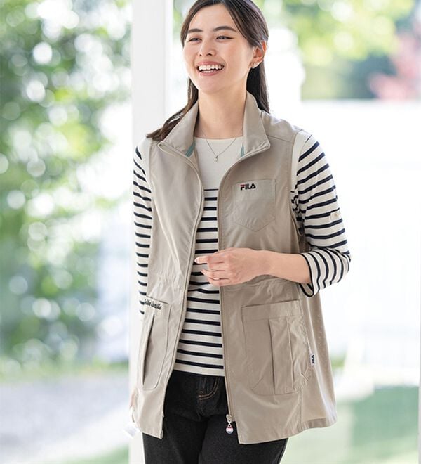 ルフラン（ルフラン）の「＜ＦＩＬＡ＞手ぶらでウォーキング！軽・涼ベスト（ベスト）」｜詳細画像