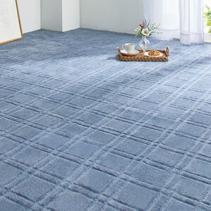 「日本製抗菌カットループパイルカーペット（カーペット）」｜ブルー