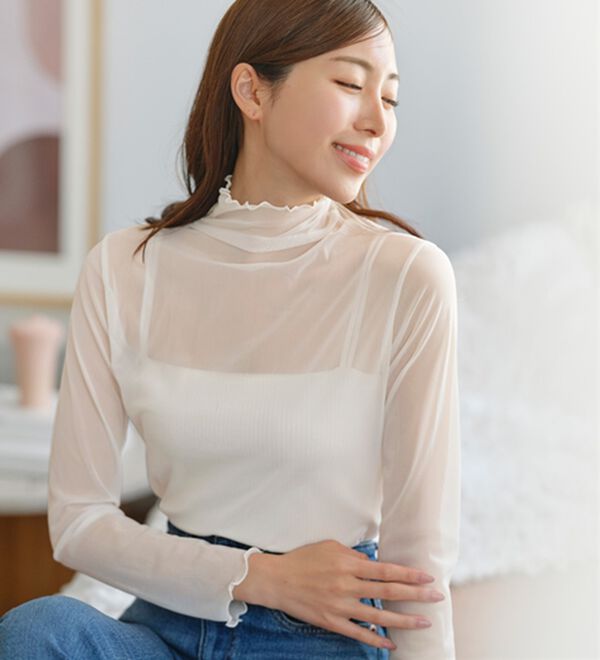 YU'NOW（ユナウ）の「【カップ付インナー】Ｗストラップブラキャミ（ブラトップ・カップ付きインナー）」｜詳細画像