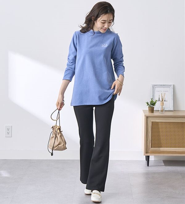 BELLUNA（ベルーナ）の「ふんわりなめらかネコちゃん刺しゅうチュニック（チュニック）」｜詳細画像