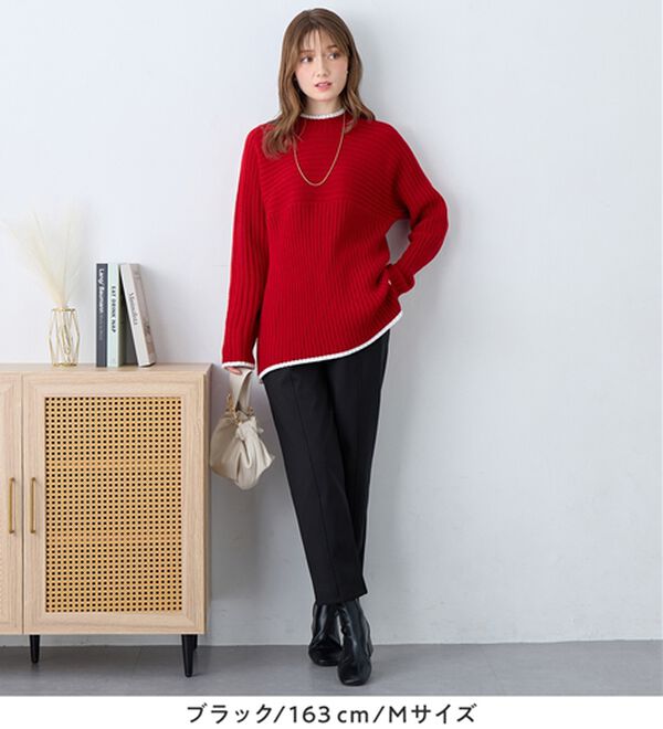 alotta（アロッタ）の「あったか裏起毛テーパードパンツ（テーパードパンツ）」｜詳細画像