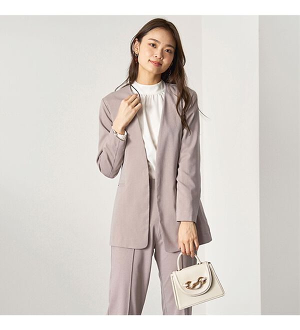 BELLUNA（ベルーナ）の「【４点セット】＜５つのラクが嬉しい！＞洗える！ストレッチ素材４点セットスーツ（その他スーツ）」｜詳細画像