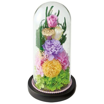「お手入れ簡単ドーム型プリザーブド仏花（仏壇・仏具）」