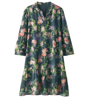 BELLUNA（ベルーナ）の「ｐｌａｎｔｉｃａプリントチュニック（シャツ）」｜ネイビー