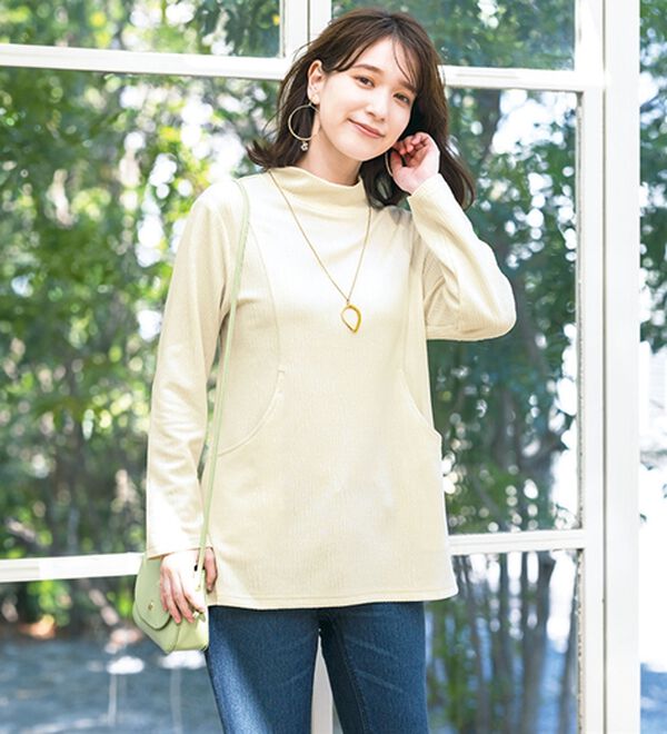 ルフラン（ルフラン）の「【４色組】ポケット付ジャカードチュニック（チュニック）」｜詳細画像