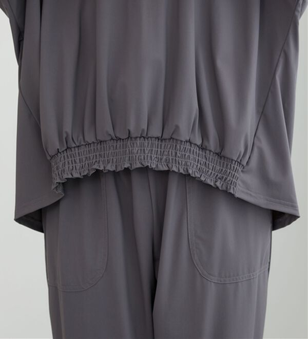 BELLUNA（ベルーナ）の「ヒンヤリ爽快！裾ギャザープルオーバー（カットソー）」｜詳細画像