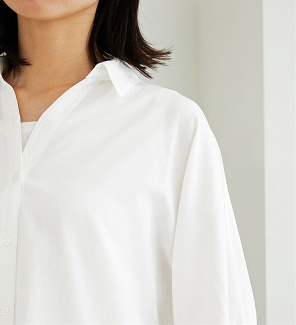 BELLUNA（ベルーナ）の「イージーケア！袖リボンシャツチュニック（チュニック）」｜詳細画像