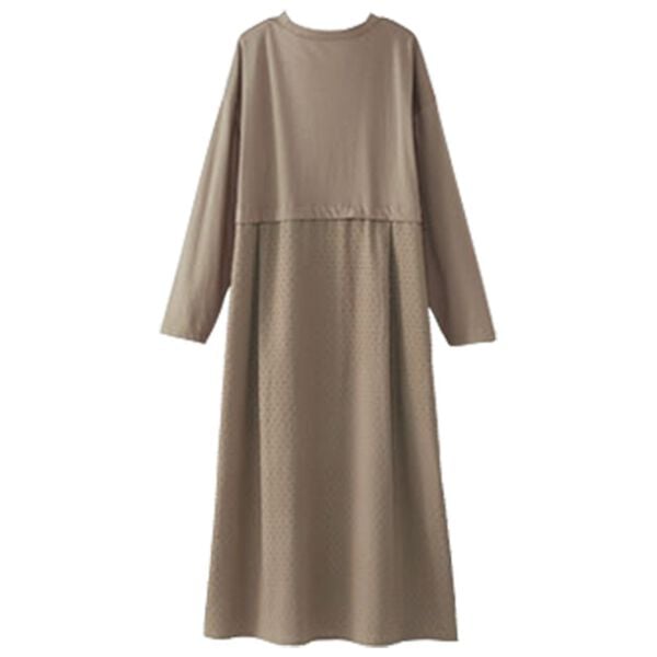 BELLUNA（ベルーナ）の「切替デザインゆったりワンピース（カットソーワンピース）」｜詳細画像