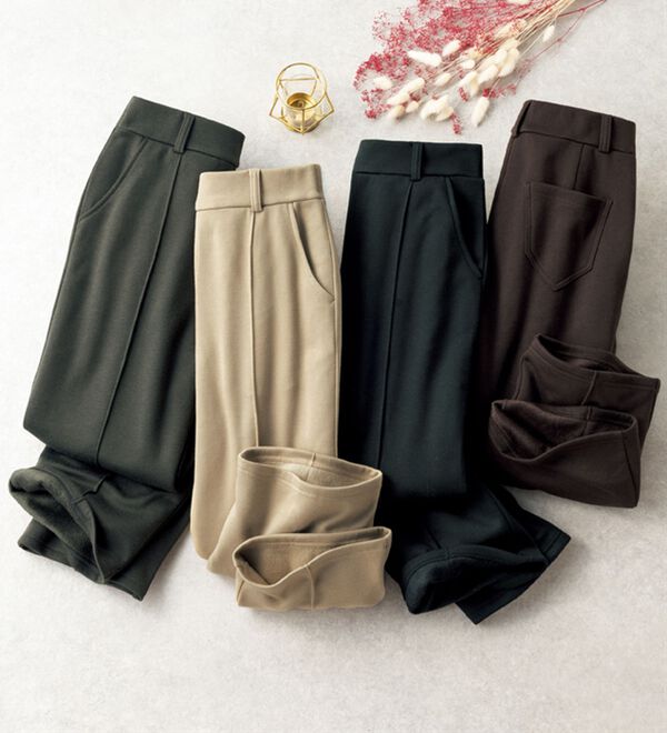 ルフラン（ルフラン）の「【４本組】すらっと見え裏ファー楽ちんパンツ（フルレングスパンツ）」｜詳細画像