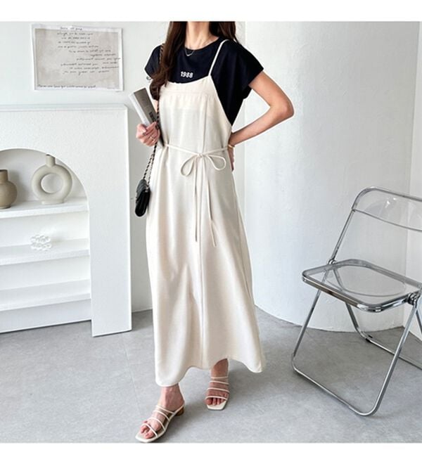 GeeRA（ジーラ）の「リネンライクロングキャミワンピース（その他ワンピース）」｜詳細画像