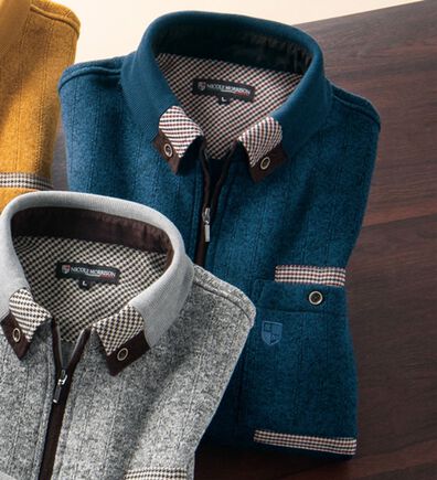 「＜ニコル　モリソン＞こだわりの暖か衿裏起毛トレーナー（メンズトレーナー）」