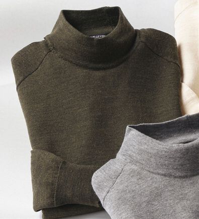 「＜コムルヴァン・オム＞メリノの自信！洗練ハイネック（メンズニット・セーター）」