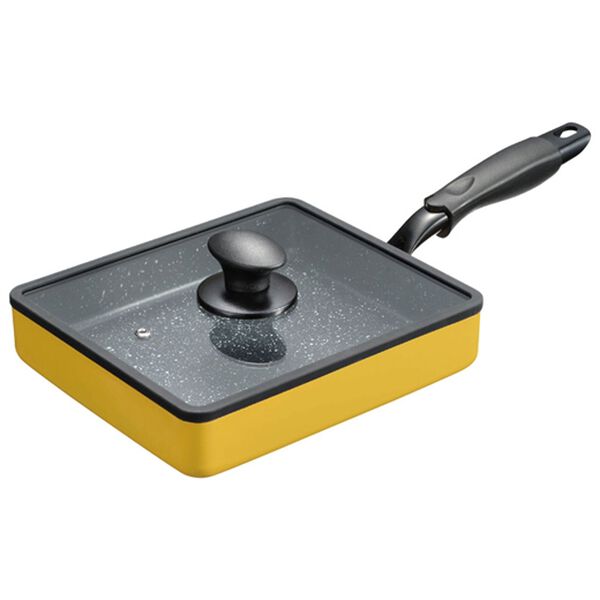 「４ＷＡＹスクエアフライパン　ガラス蓋付（調理器具）」｜詳細画像